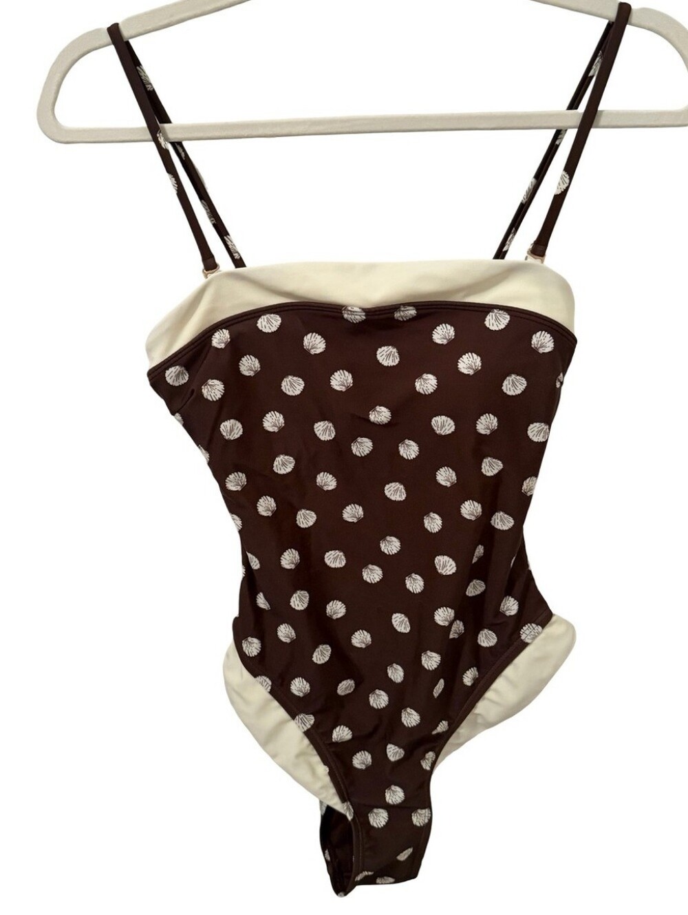 $188 NWT House of Harlow Timeless Retro Seashell Swimwear One Piece Bathong Suit - Picture 2 of 8
